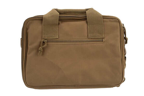 NcSTAR VISM Double Pistol Tan Range Bag features padded carry handles and an adjustable shoulder strap